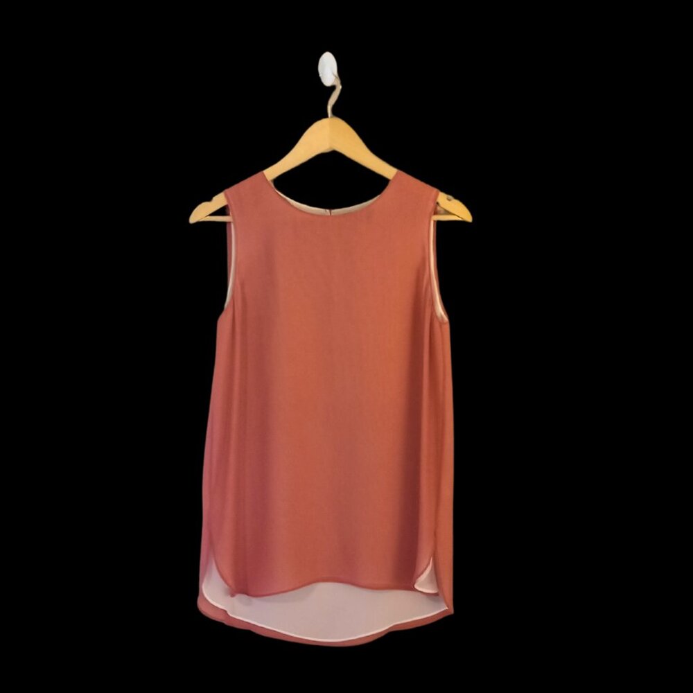 Vince Silk Tank Top Size Small in Rose Pink